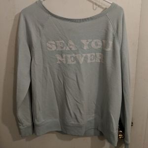 PINK Teal sweatshirt